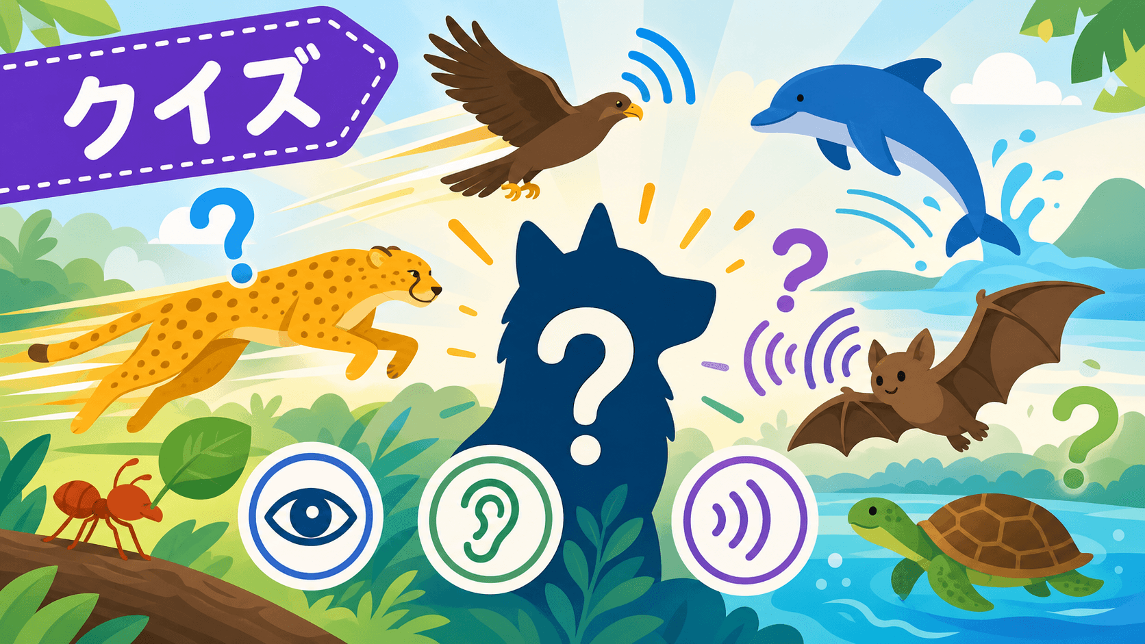 動物のすごい能力クイズ のサムネイル